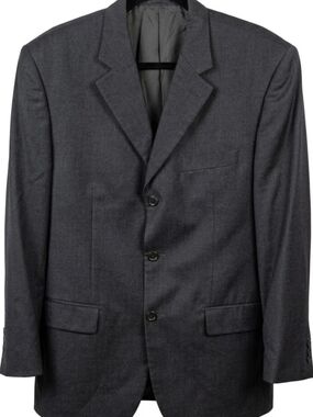 Principe Men's Gray Wool Blazer Jacket Made in Italy Guabello Fabric 44L / 44R